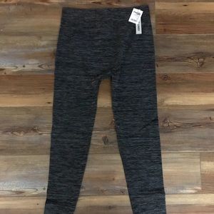 Charcoal gray fleece lined leggings NWT